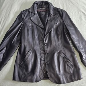 Women's Wilsons Leather Jacket Black